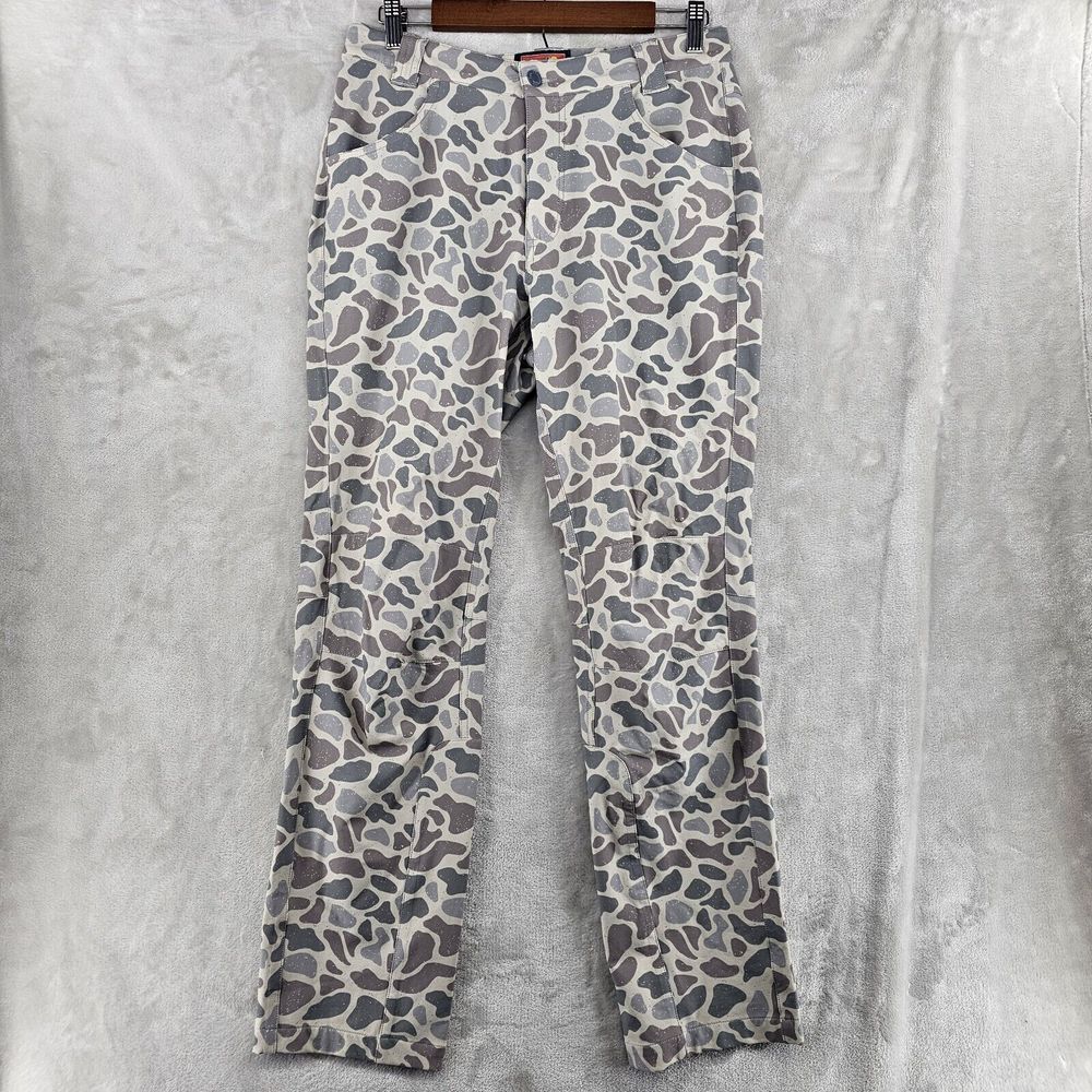 Burlebo Men's Challenger Water Resistant Pants Camo Hunting Size Medium Wicking